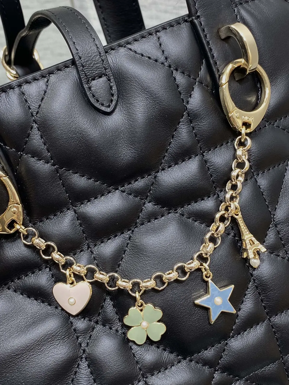 Dior Style Black Leather Bag Bags Bag detail image 4 from source 741850