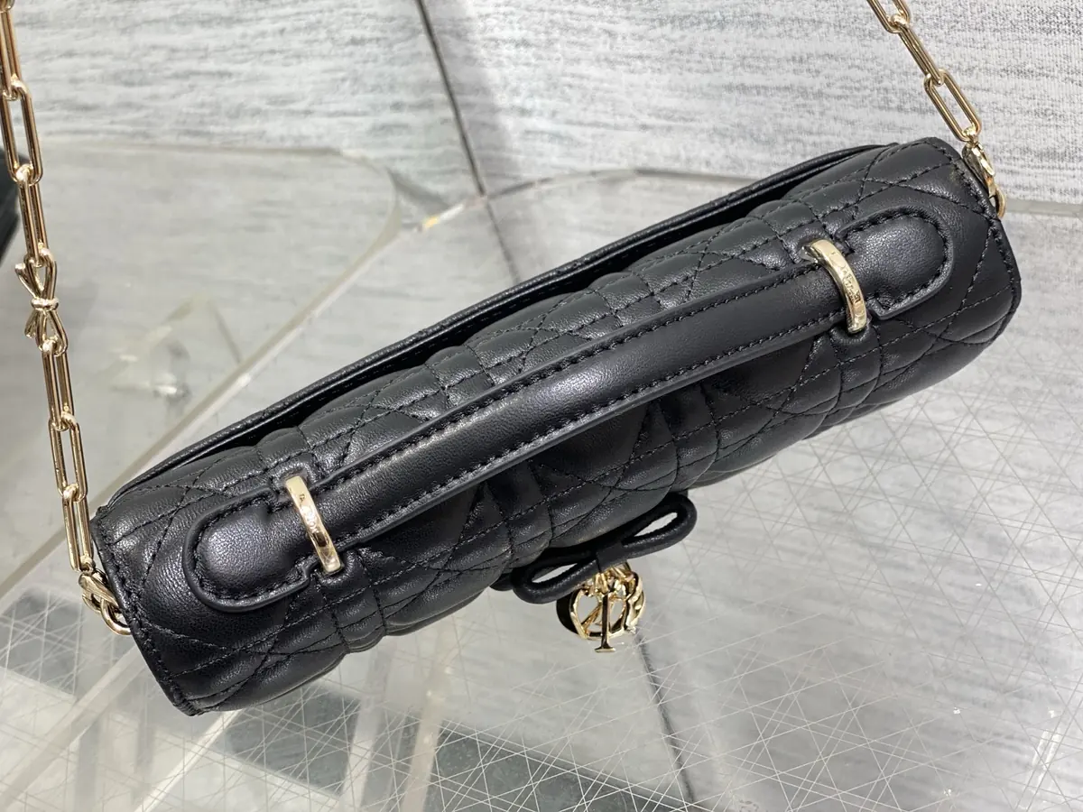 Dior Style Black Leather Chain Bag Lookbook Reference image 5