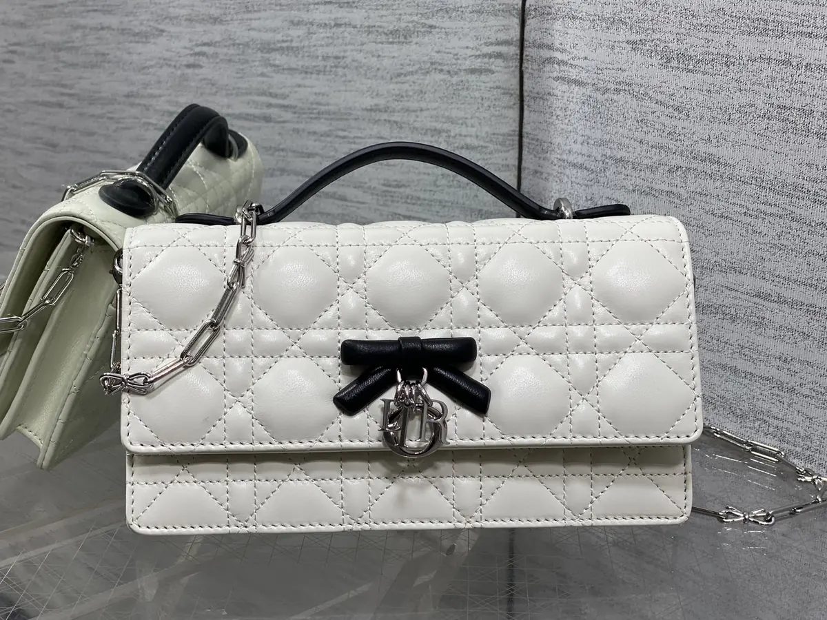 Dior Style Black Leather Chain Bag Lookbook Reference image 1
