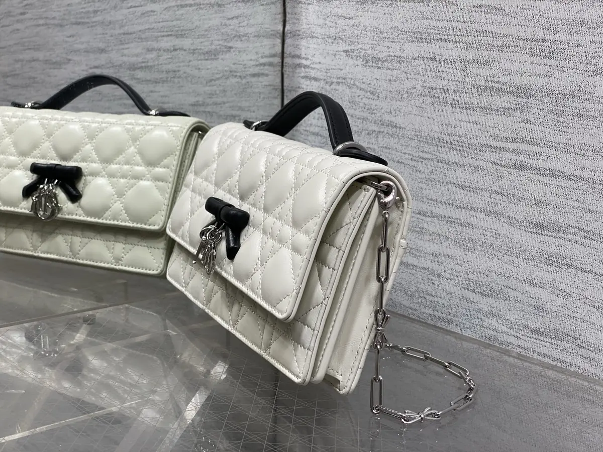 Dior Style Black Leather Chain Bag Lookbook Reference image 6