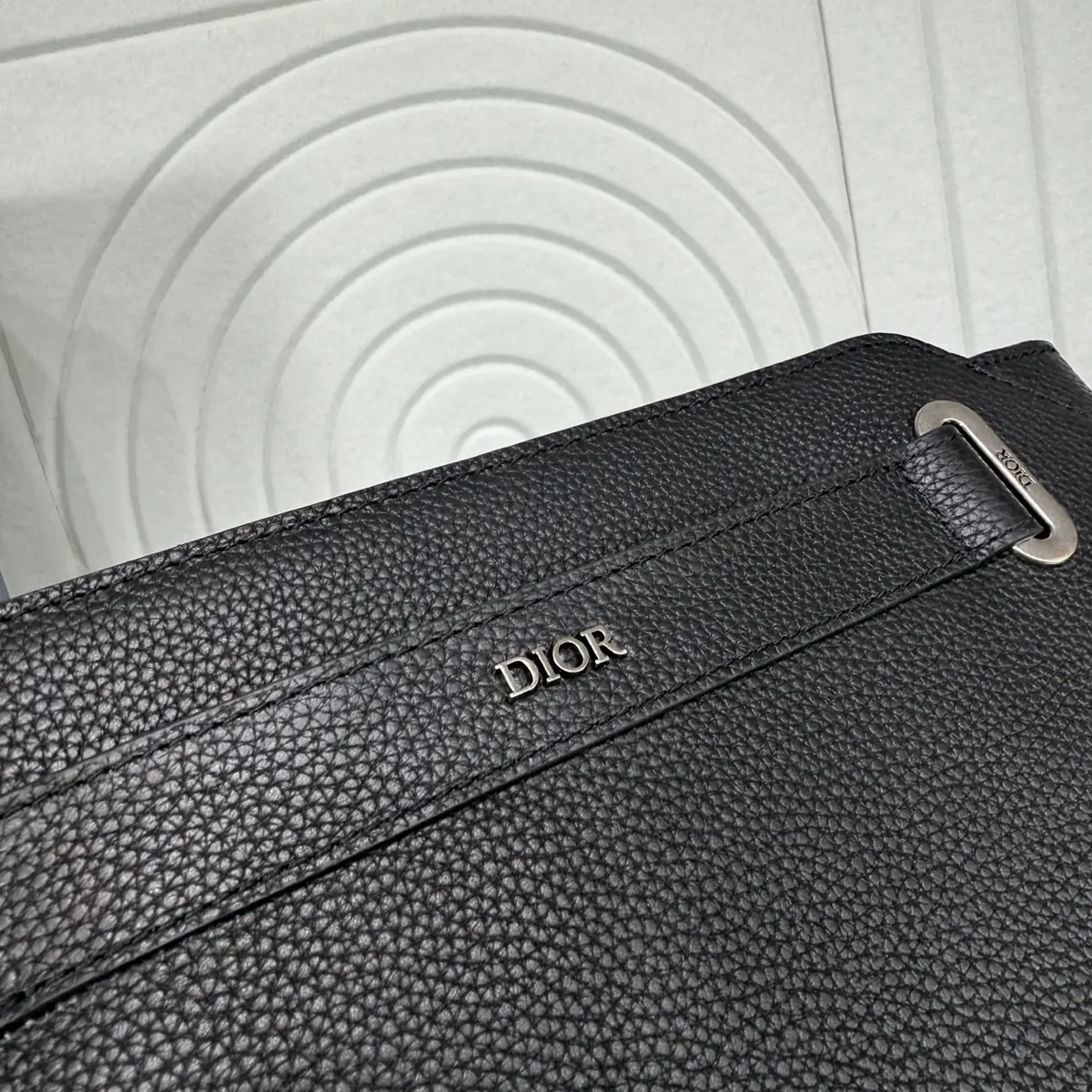 Dior Style Black Leather Clutch Lookbook Reference image 4