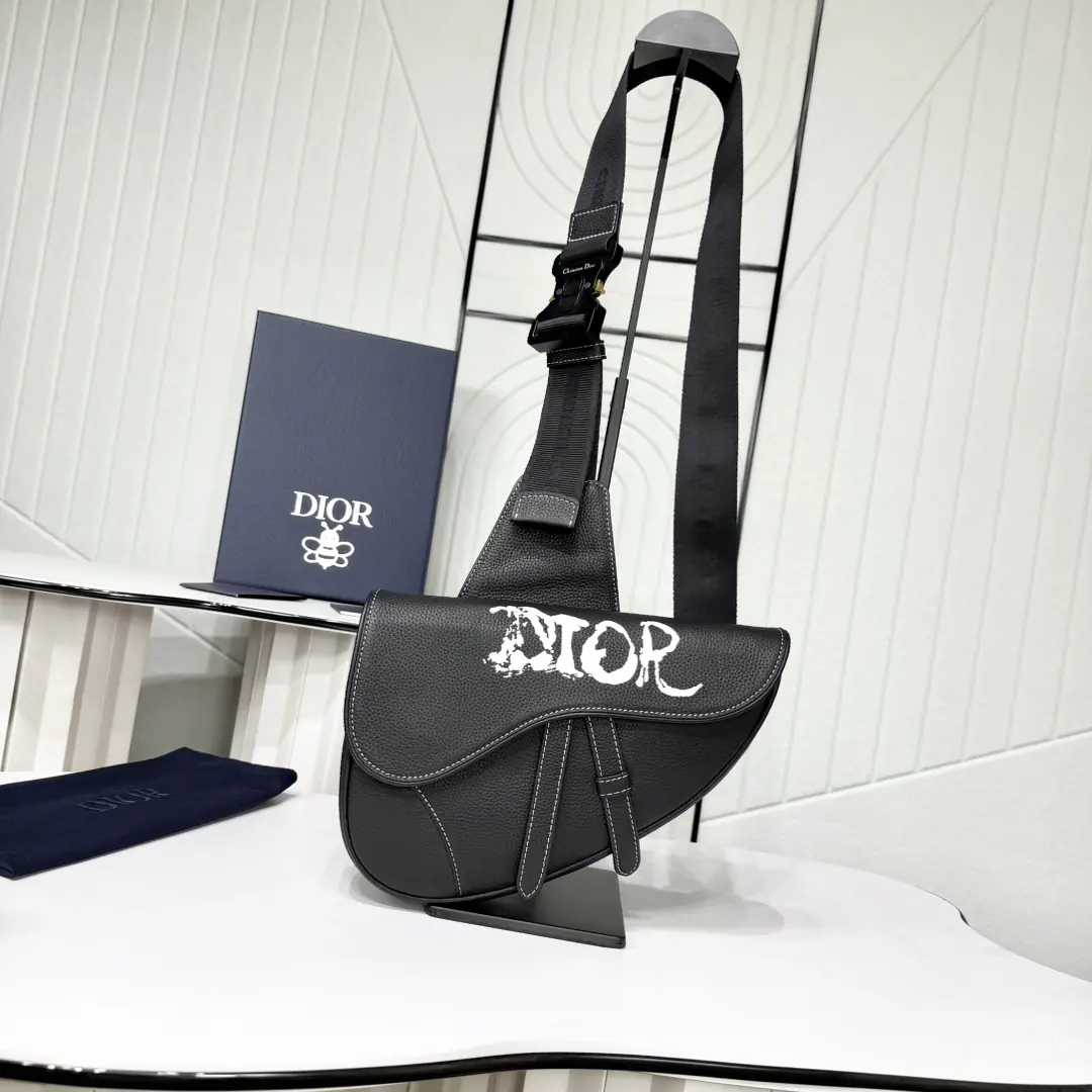 Dior Style Black Leather Crossbody Bag Lookbook Reference image 1