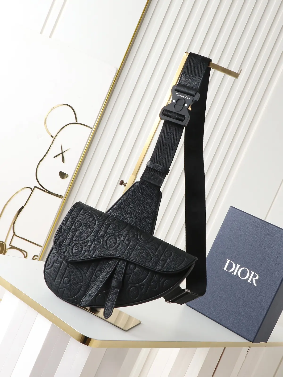 Dior Style Black Leather Crossbody Bag Lookbook Reference image 2