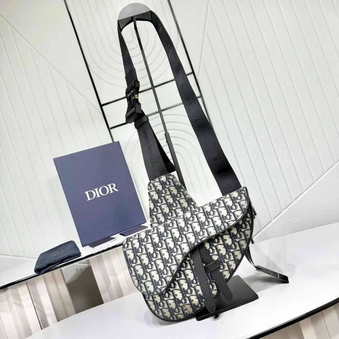 Dior Style Black Leather Crossbody Bag Lookbook Reference image 1