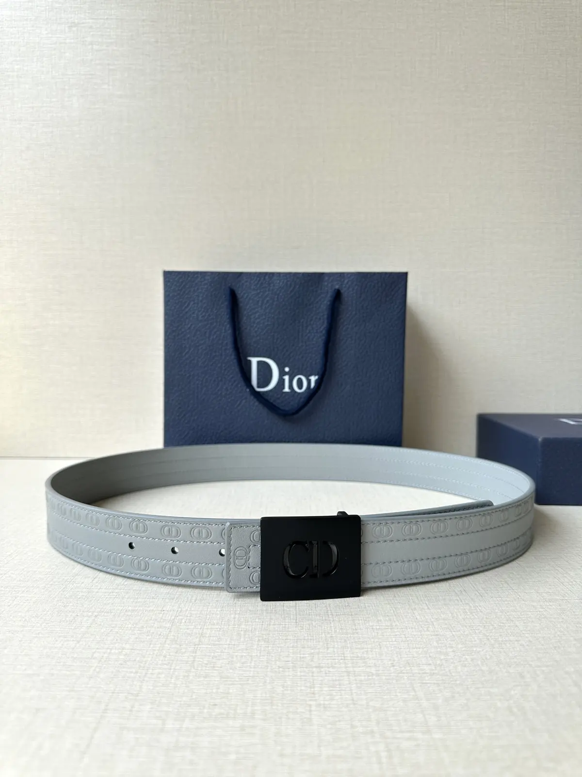 Dior Style Black Leather Men's Belts Lookbook Reference image 1
