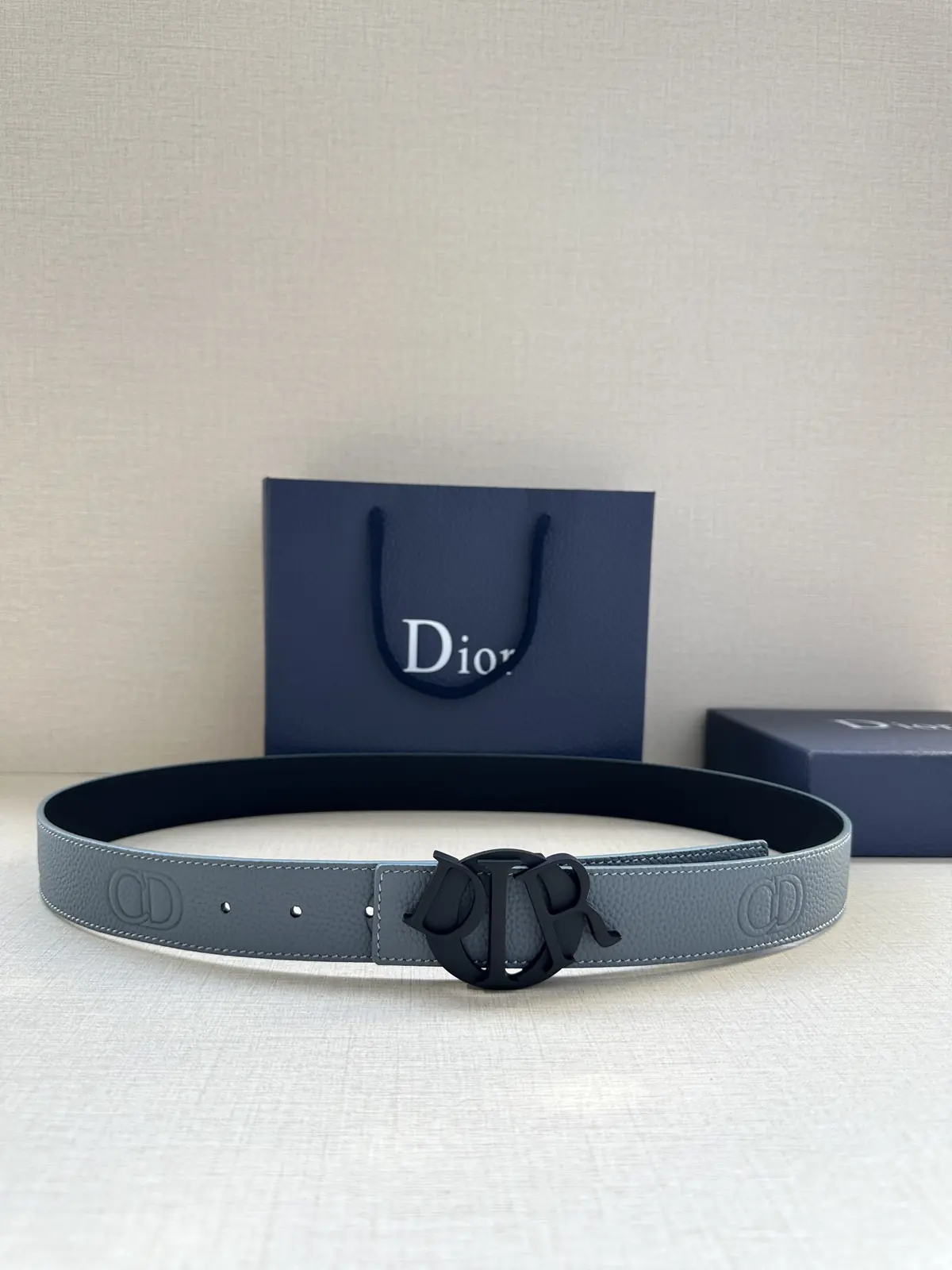 Dior Style Black Leather Men's Belts Lookbook Reference image 1