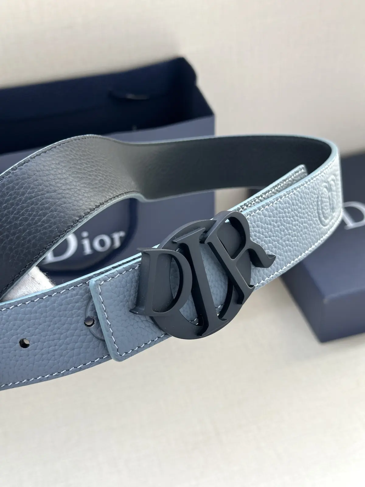 Dior Style Black Leather Men's Belts Lookbook Reference image 2