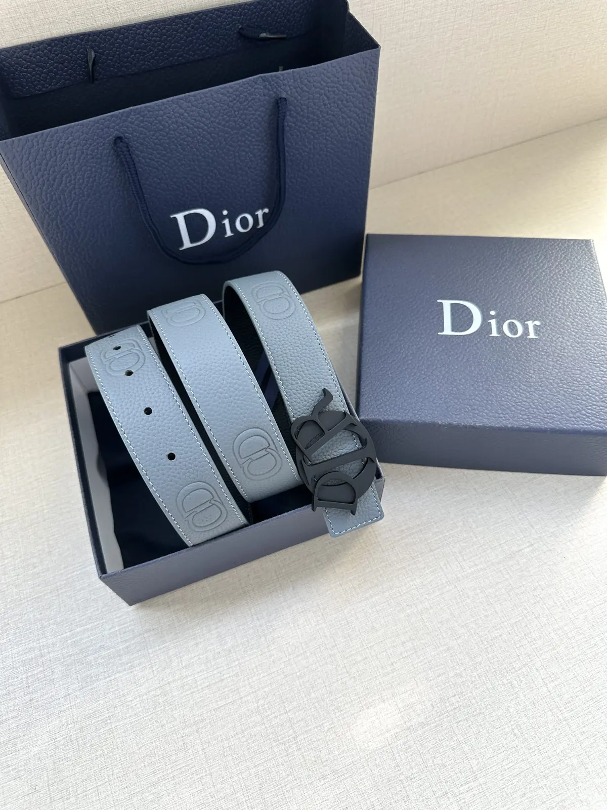 Dior Style Black Leather Men's Belts Lookbook Reference image 5