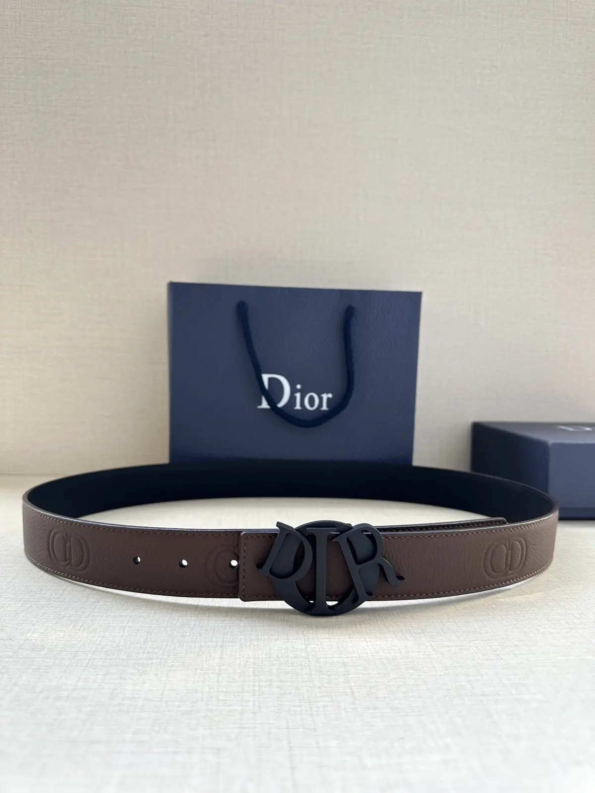Dior Style Black Leather Men's Belts Lookbook Reference image 1