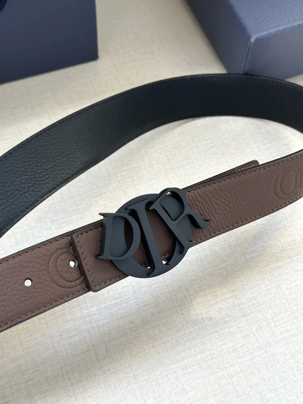 Dior Style Black Leather Men's Belts Lookbook Reference image 2