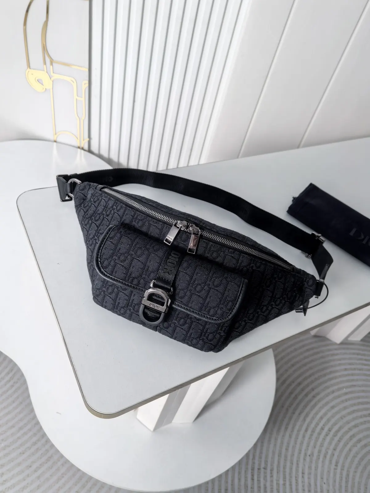 Dior Style Black Leather Top Handle Bag Lookbook Reference image 2