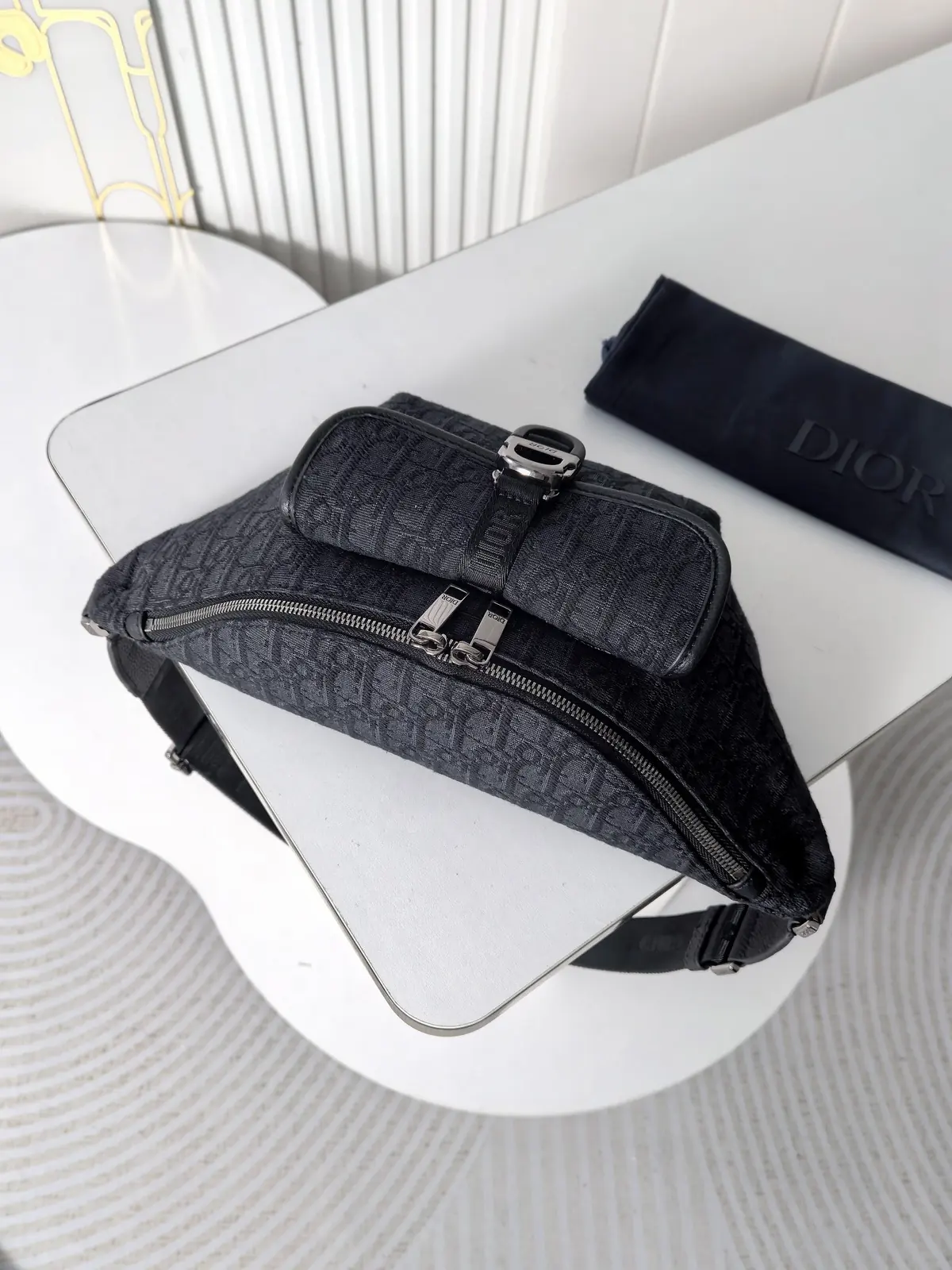 Dior Style Black Leather Top Handle Bag Lookbook Reference image 3