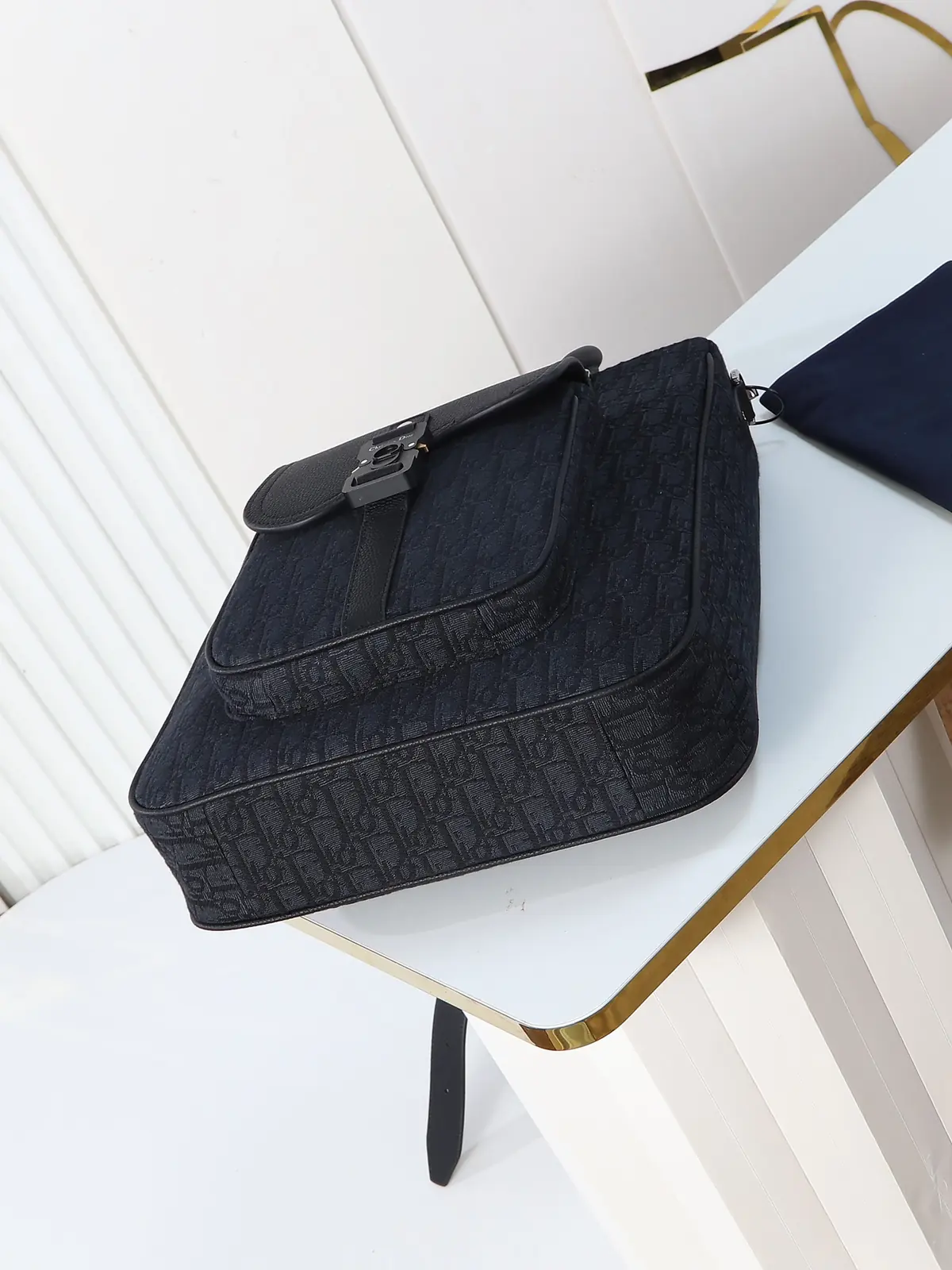 Dior Style Black Leather Top Handle Bag Lookbook Reference image 5