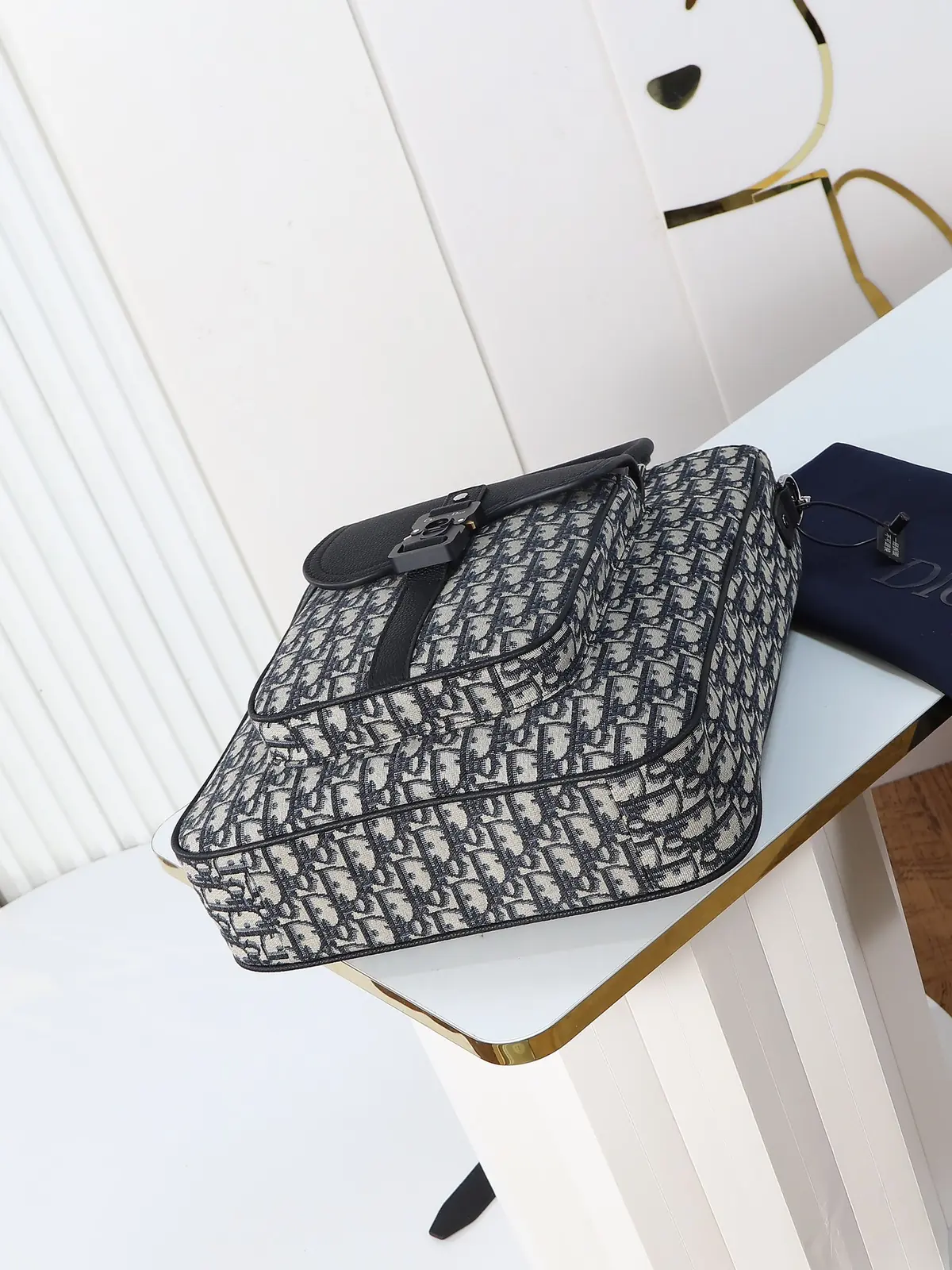 Dior Style Black Leather Top Handle Bag Lookbook Reference image 5