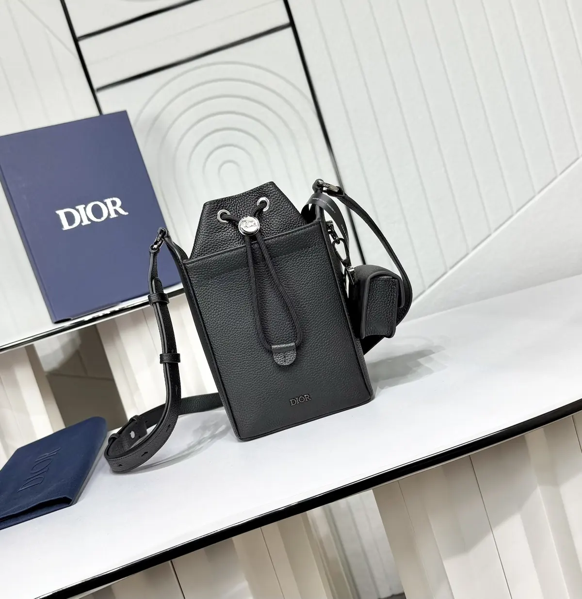 Dior Style Black Leather Top Handle Bag Lookbook Reference image 1