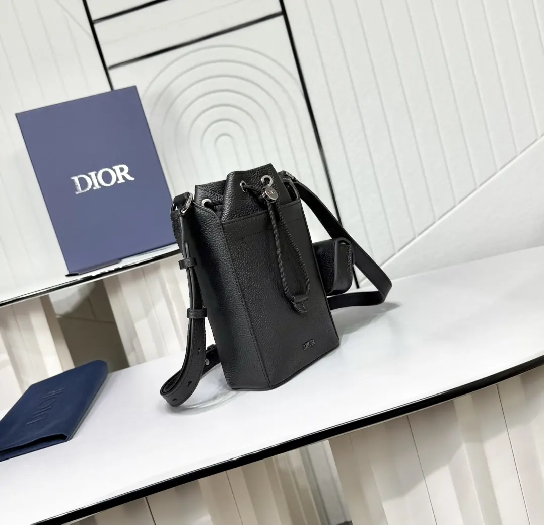 Dior Style Black Leather Top Handle Bag Lookbook Reference image 2
