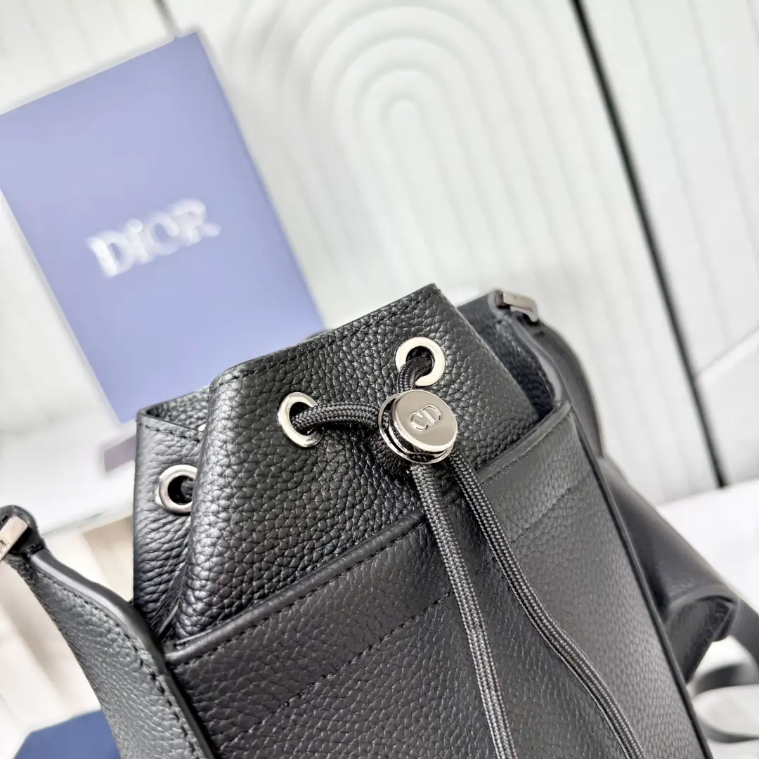 Dior Style Black Leather Top Handle Bag Lookbook Reference image 4