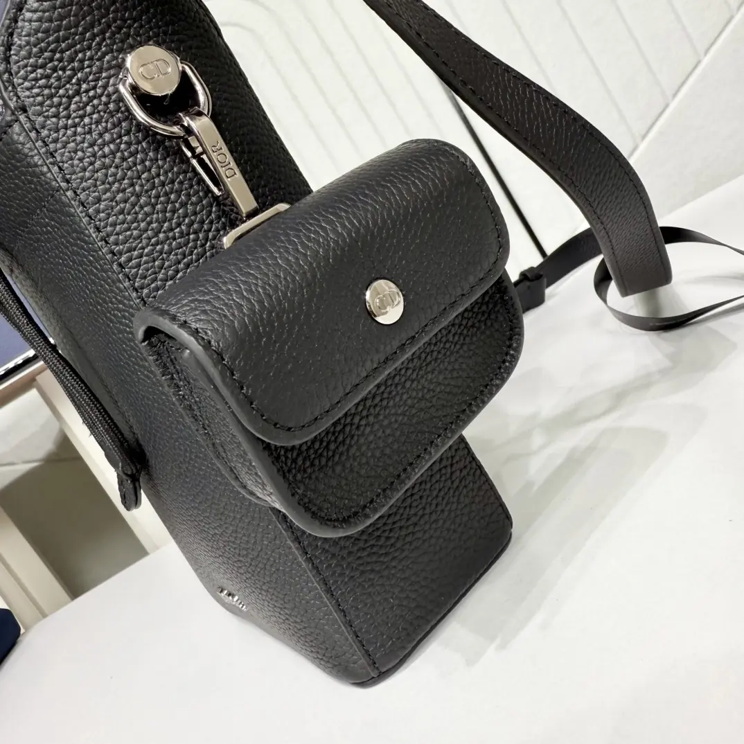 Dior Style Black Leather Top Handle Bag Lookbook Reference image 5