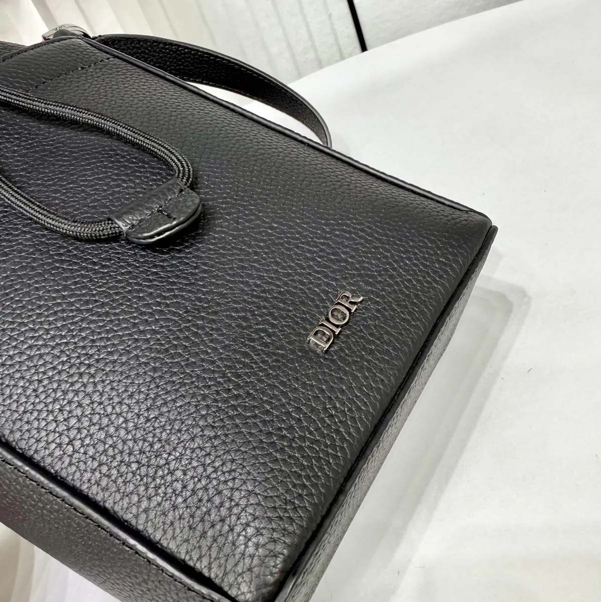 Dior Style Black Leather Top Handle Bag Lookbook Reference image 6