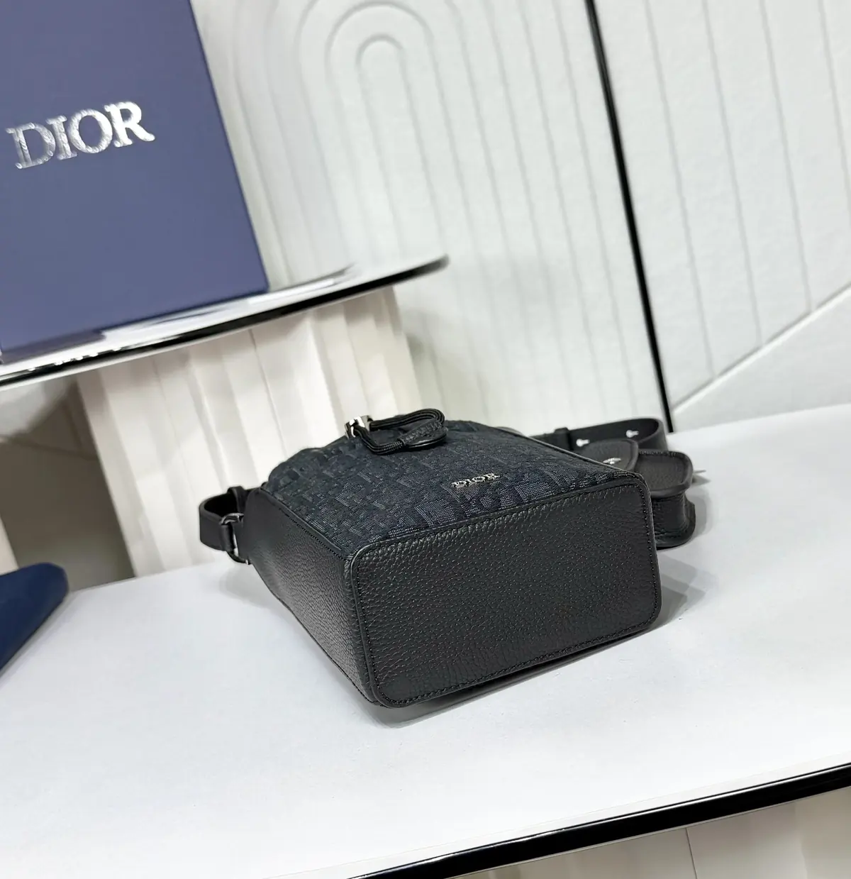 Dior Style Black Leather Top Handle Bag Lookbook Reference image 4