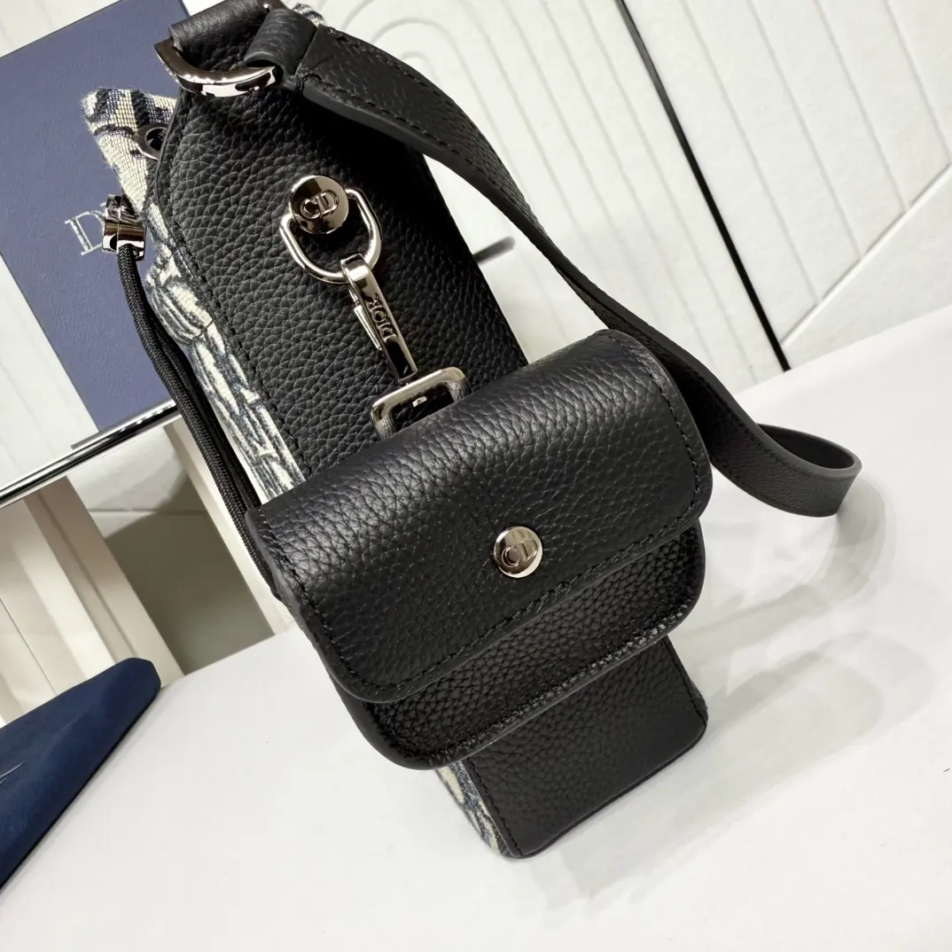 Dior Style Black Leather Top Handle Bag Lookbook Reference image 5