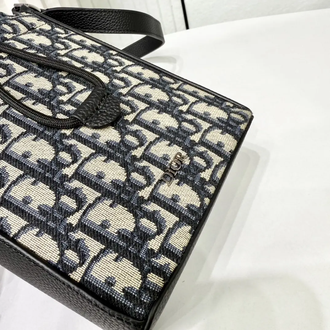 Dior Style Black Leather Top Handle Bag Lookbook Reference image 6