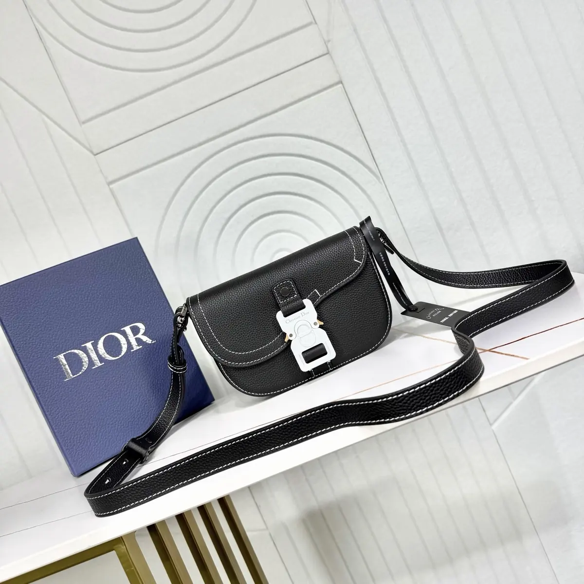 Dior Style Black Leather Top Handle Bag Lookbook Reference image 2