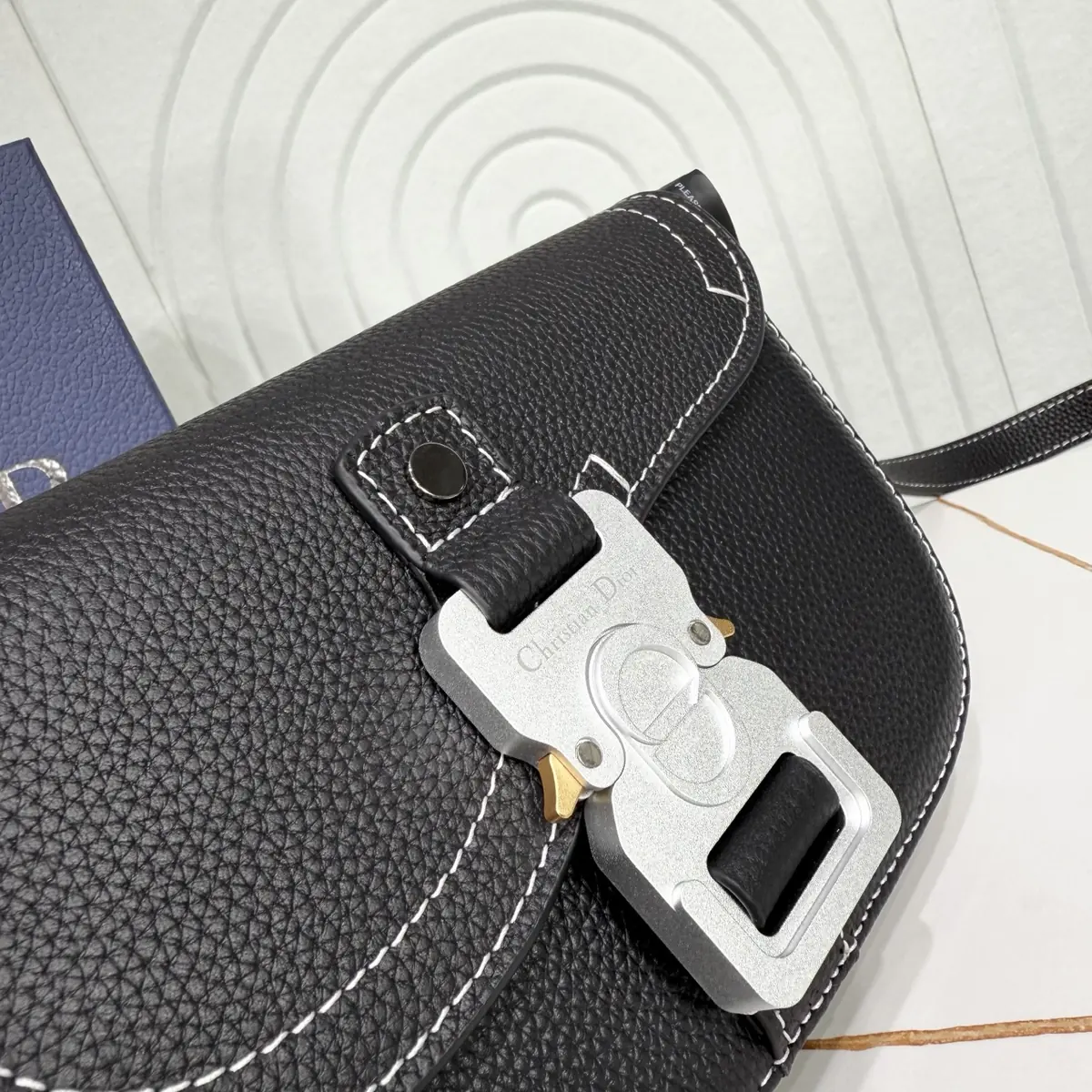Dior Style Black Leather Top Handle Bag Lookbook Reference image 6
