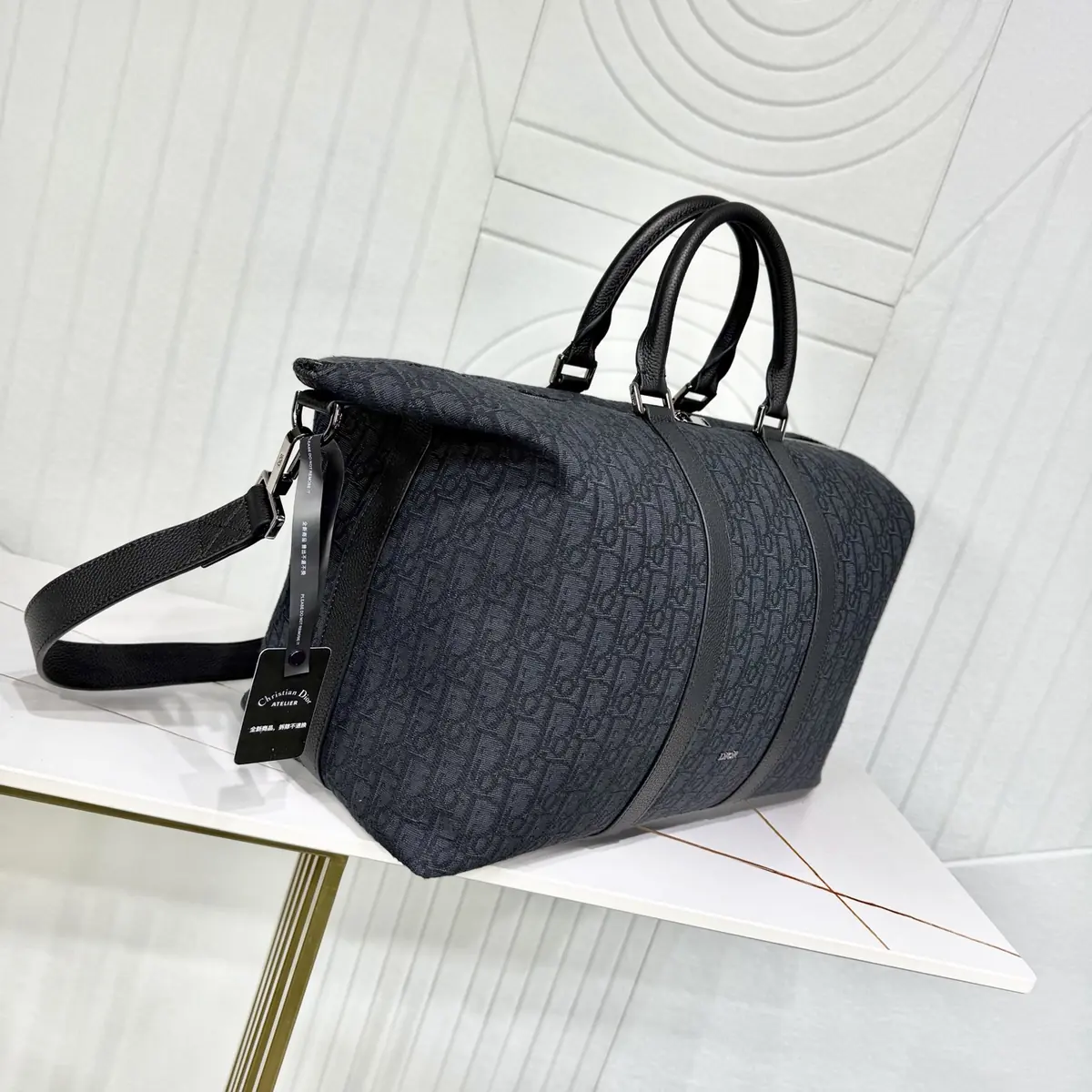 Dior Style Black Leather Top Handle Bag Lookbook Reference image 2
