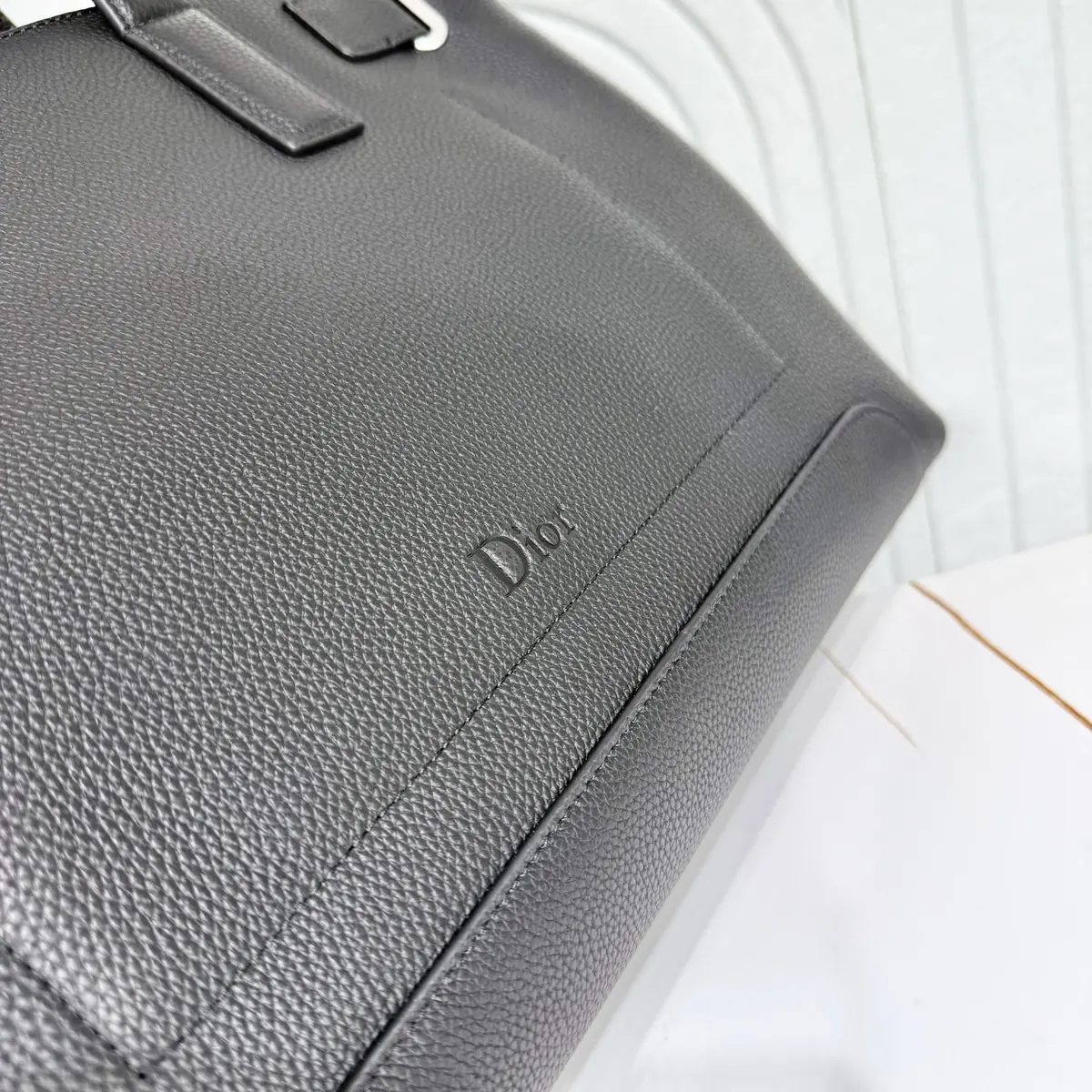Dior Style Black Leather Top Handle Bag Lookbook Reference image 5