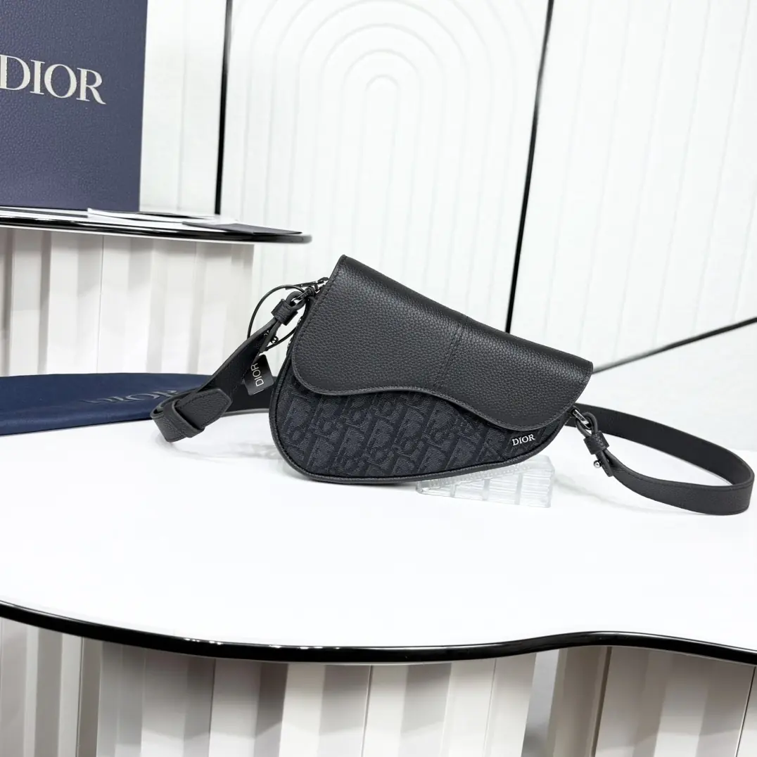 Dior Style Black Leather Top Handle Bag Lookbook Reference image 2