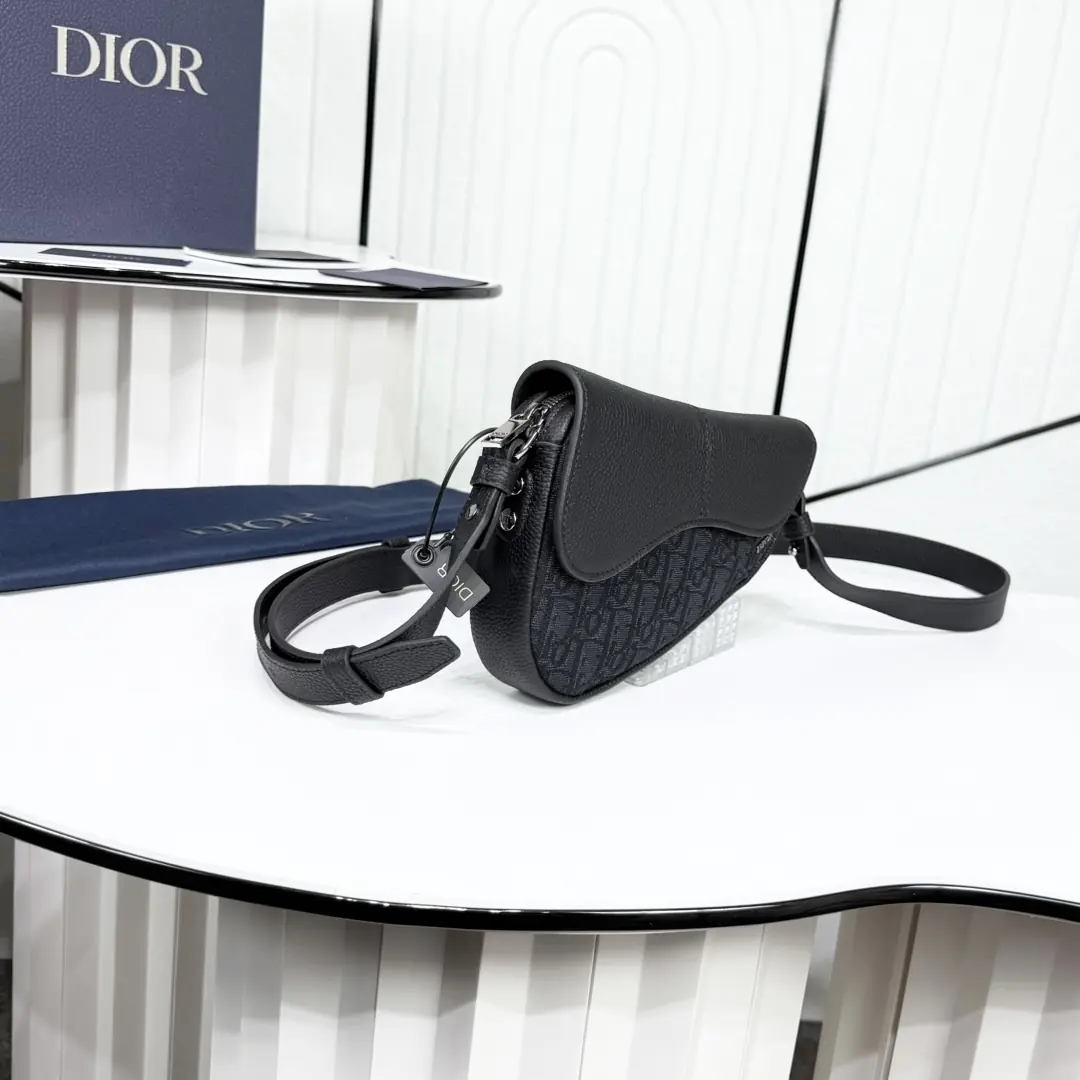 Dior Style Black Leather Top Handle Bag Lookbook Reference image 3