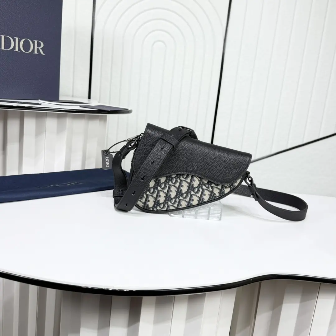 Dior Style Black Leather Top Handle Bag Lookbook Reference image 2