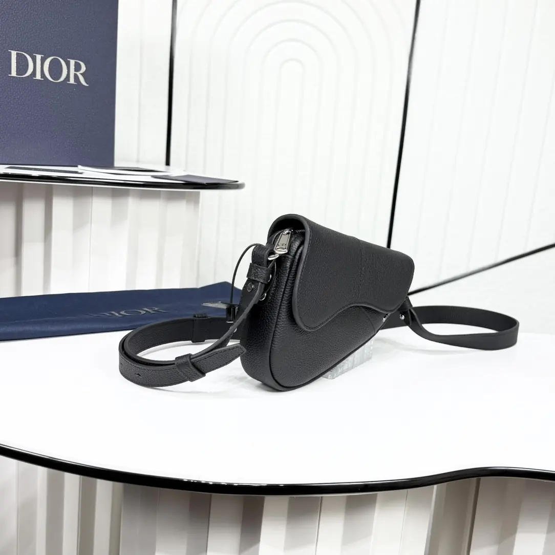 Dior Style Black Leather Top Handle Bag Lookbook Reference image 3