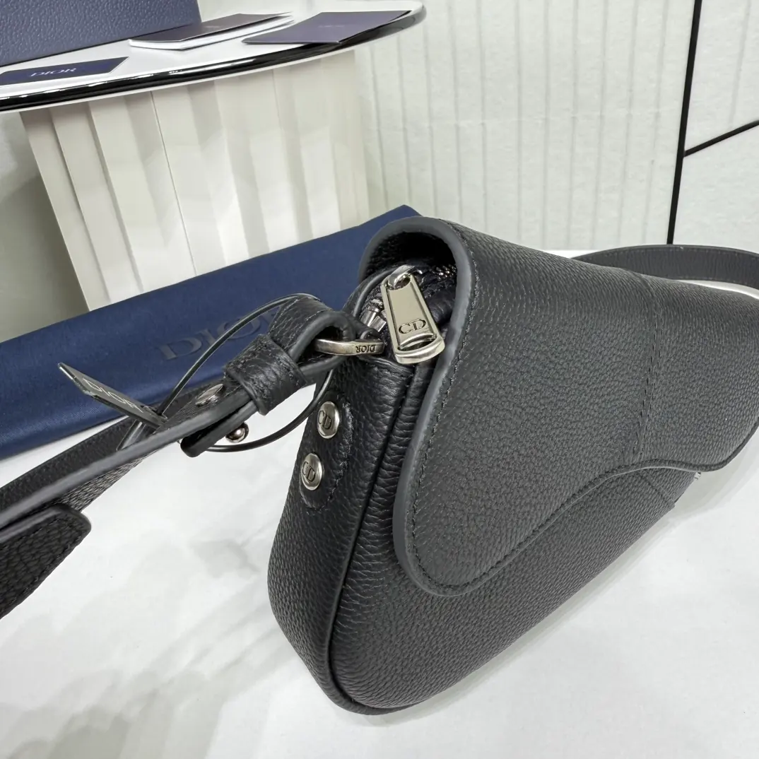 Dior Style Black Leather Top Handle Bag Lookbook Reference image 6