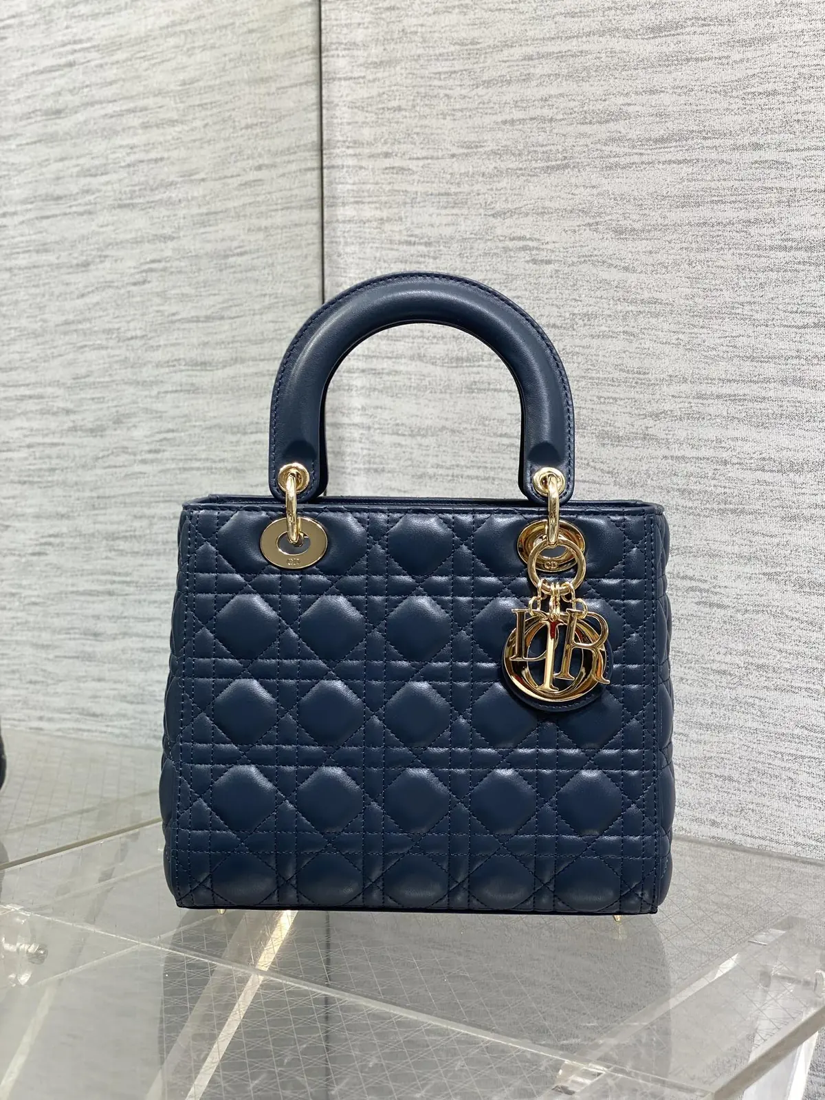 Dior Style Blue Leather Bag Bags Bag detail image 2 from source 741858