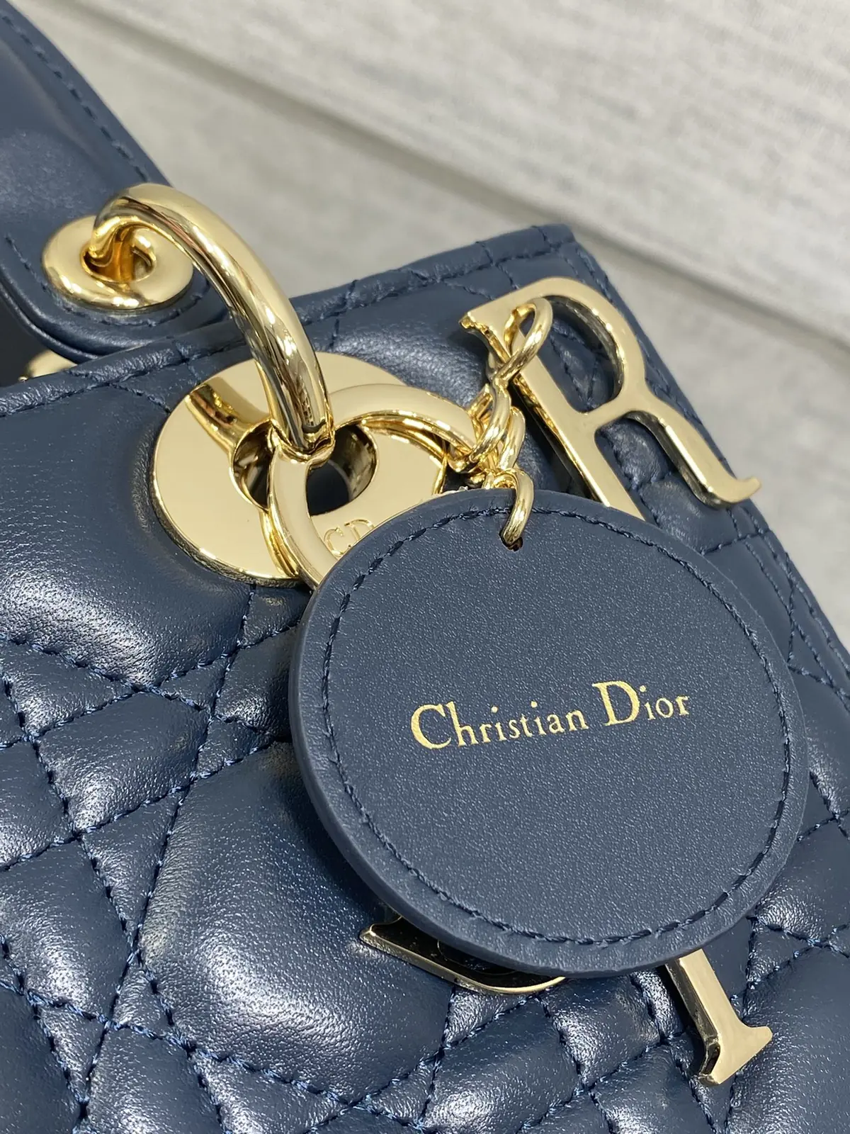 Dior Style Blue Leather Bag Bags Bag detail image 4 from source 741858