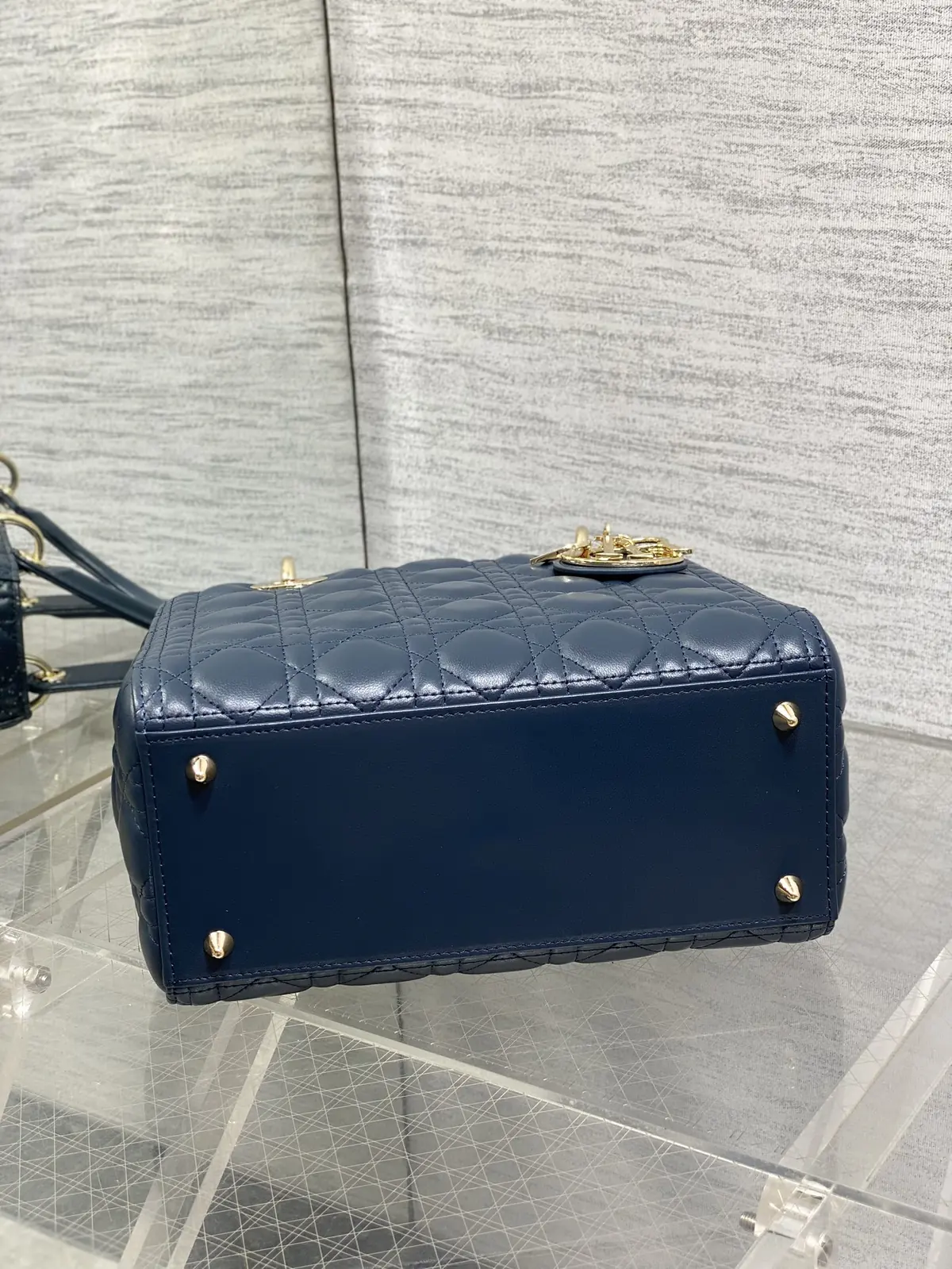 Dior Style Blue Leather Bag Bags Bag detail image 7 from source 741858