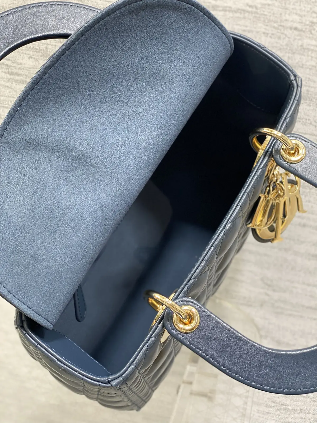 Dior Style Blue Leather Bag Bags Bag detail image 8 from source 741858