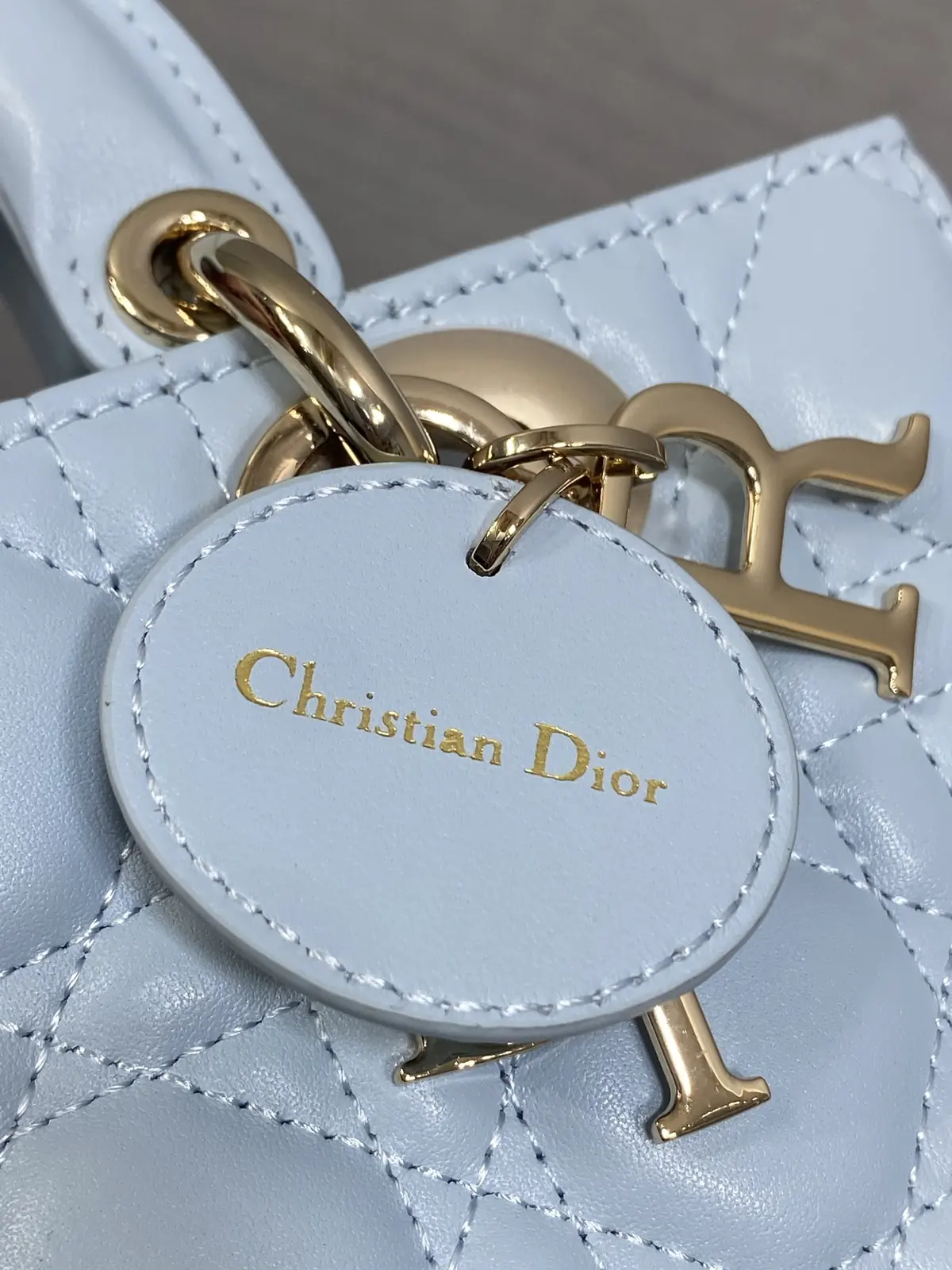 Dior Style Blue Leather Bag style reference detail image 4 from source 787498