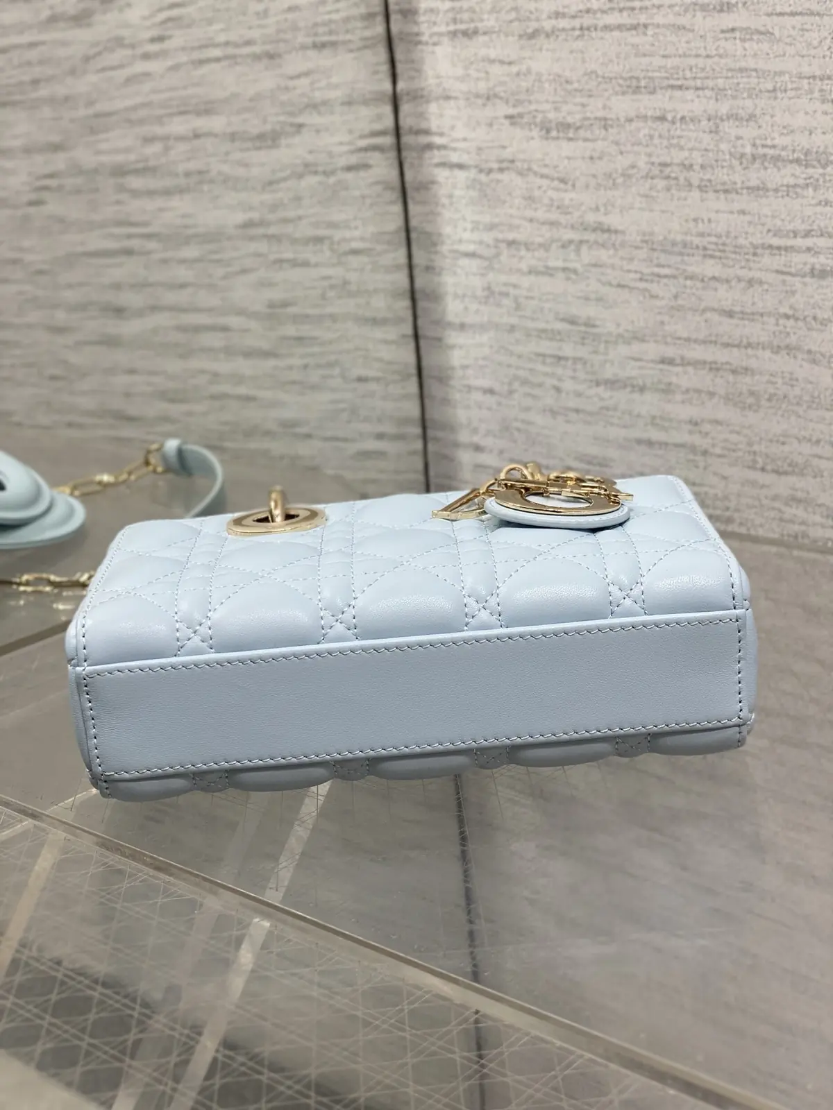 Dior Style Blue Leather Bag style reference detail image 7 from source 787498