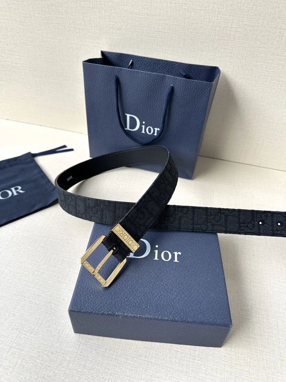Dior Style Brown Leather Men's Belts Lookbook Reference image 5