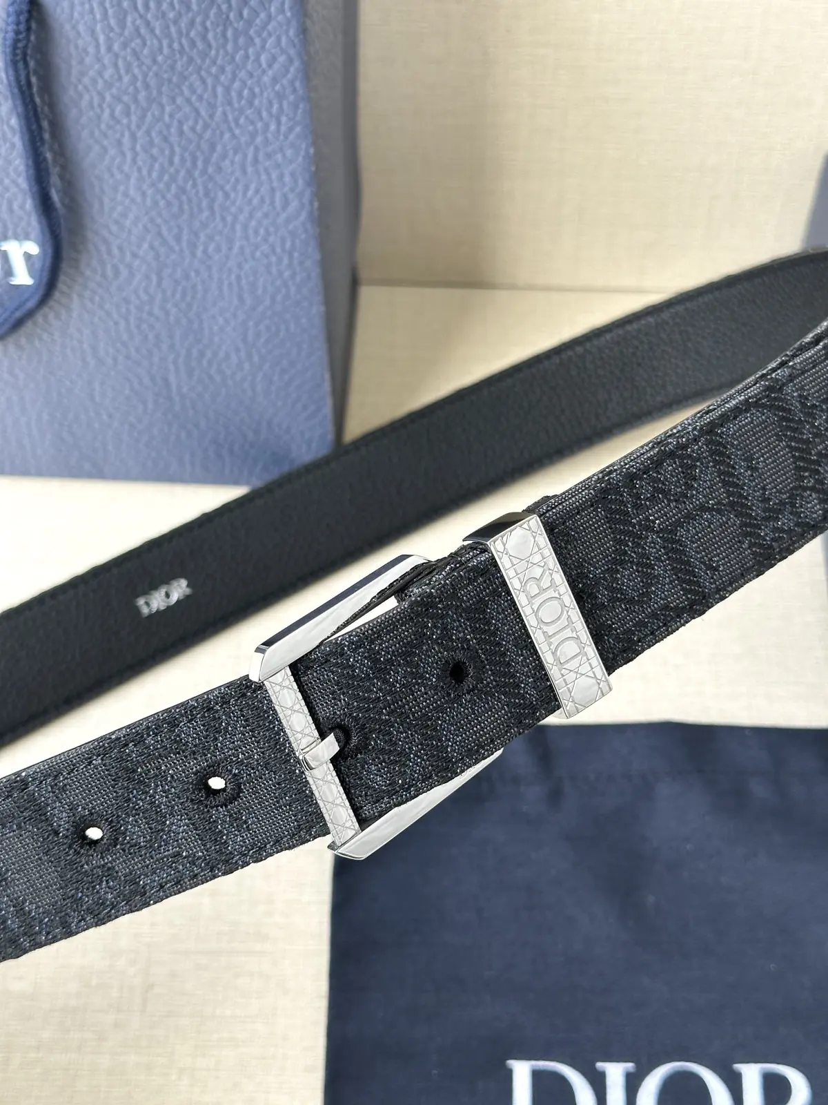 Dior Style Brown Leather Men's Belts Lookbook Reference image 2