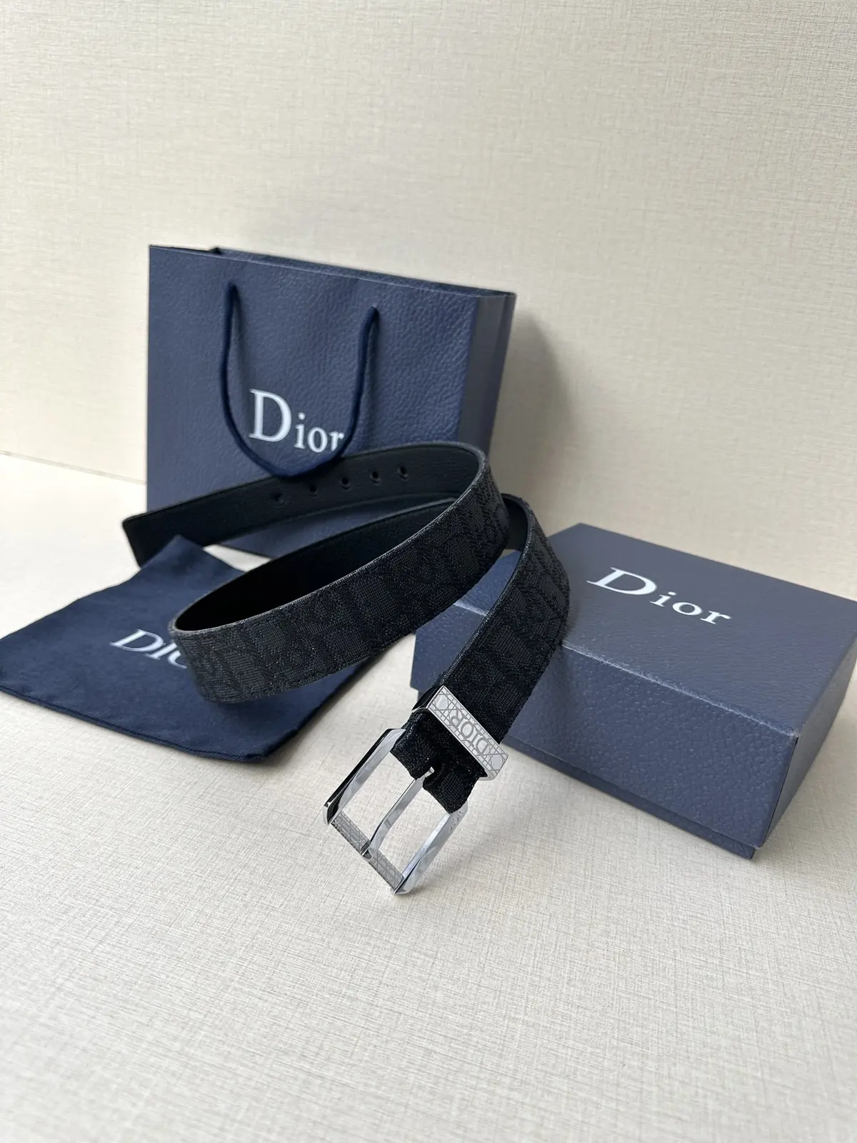 Dior Style Brown Leather Men's Belts Lookbook Reference image 4