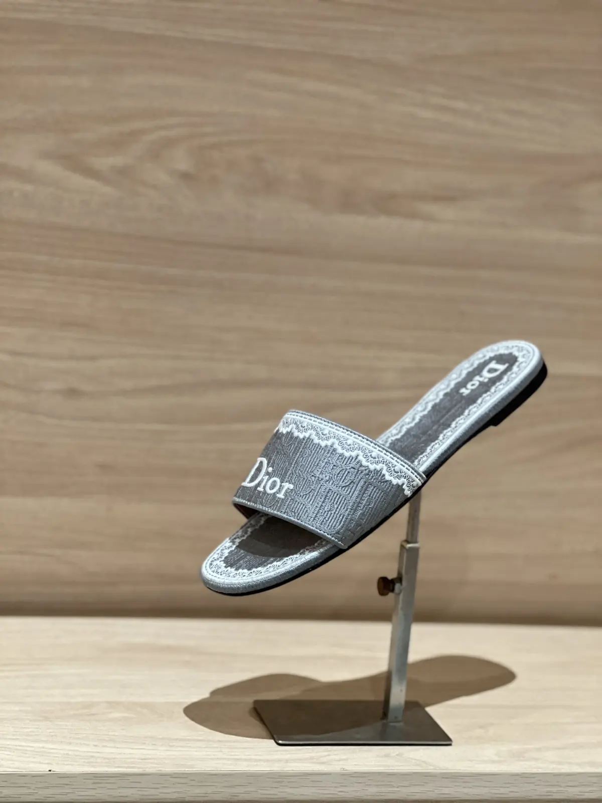 Dior Style Grey Leather Women's Shoes Lookbook Reference image 1