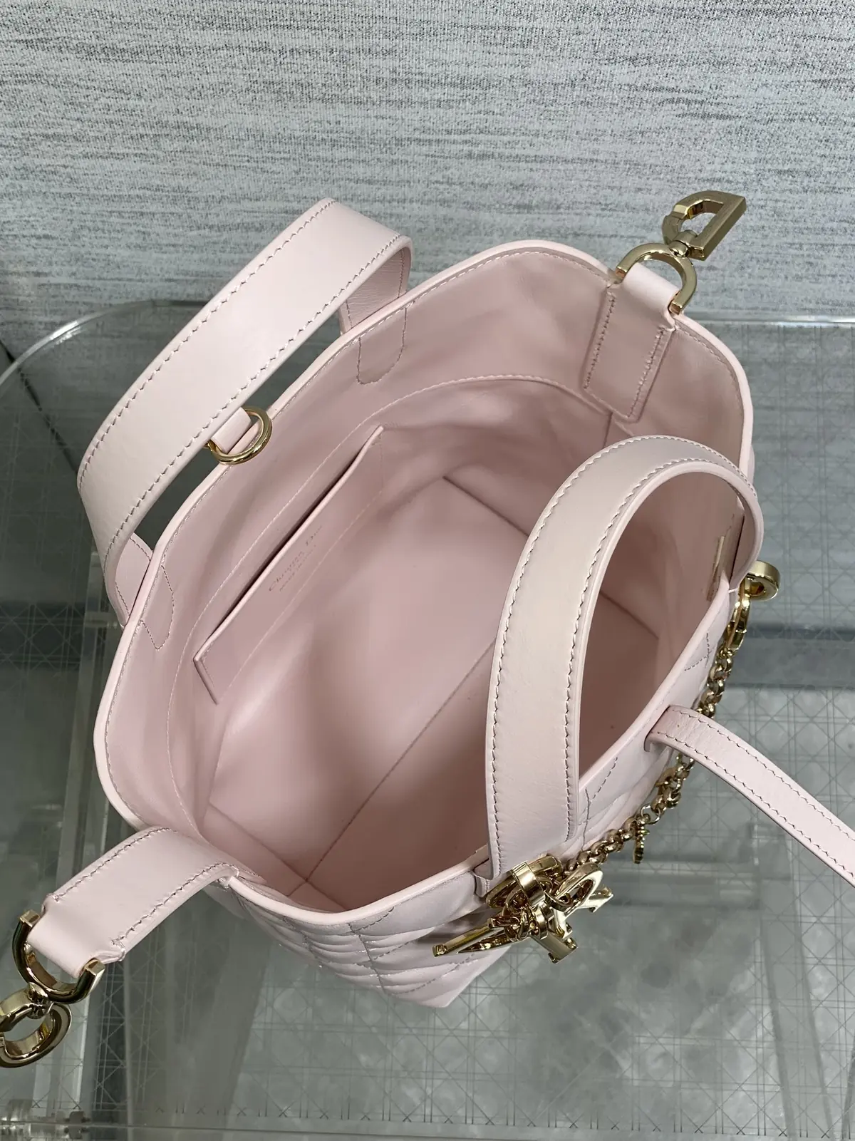 Dior Style Pink Leather Bag Bags Bag detail image 8 from source 741848