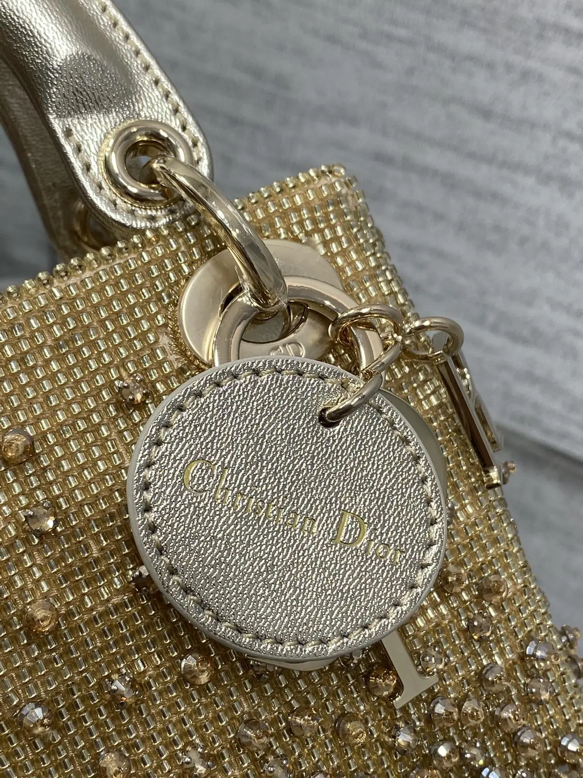 Dior Style Red Leather Card Holder Lookbook Reference image 4
