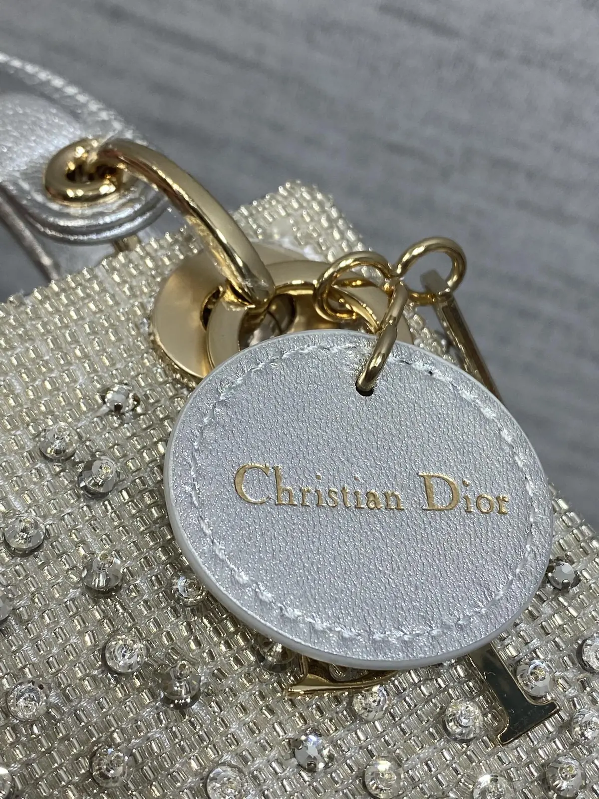 Dior Style Red Leather Card Holder Lookbook Reference image 4