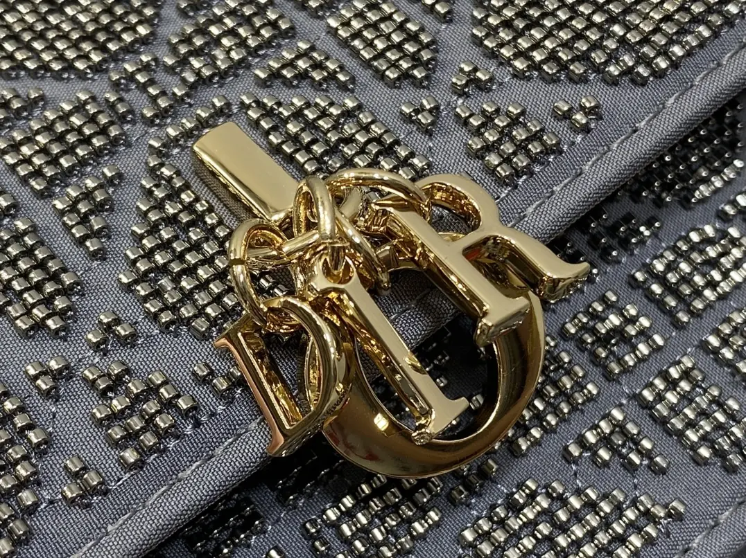 Dior Style Red Leather Card Holder Lookbook Reference image 3