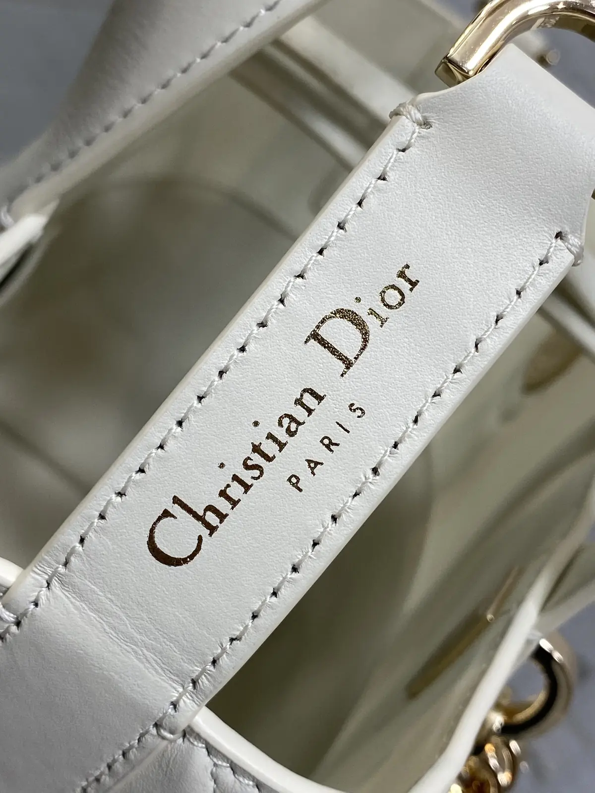 Dior Style White Leather Bag Bags Bag detail image 6 from source 741849